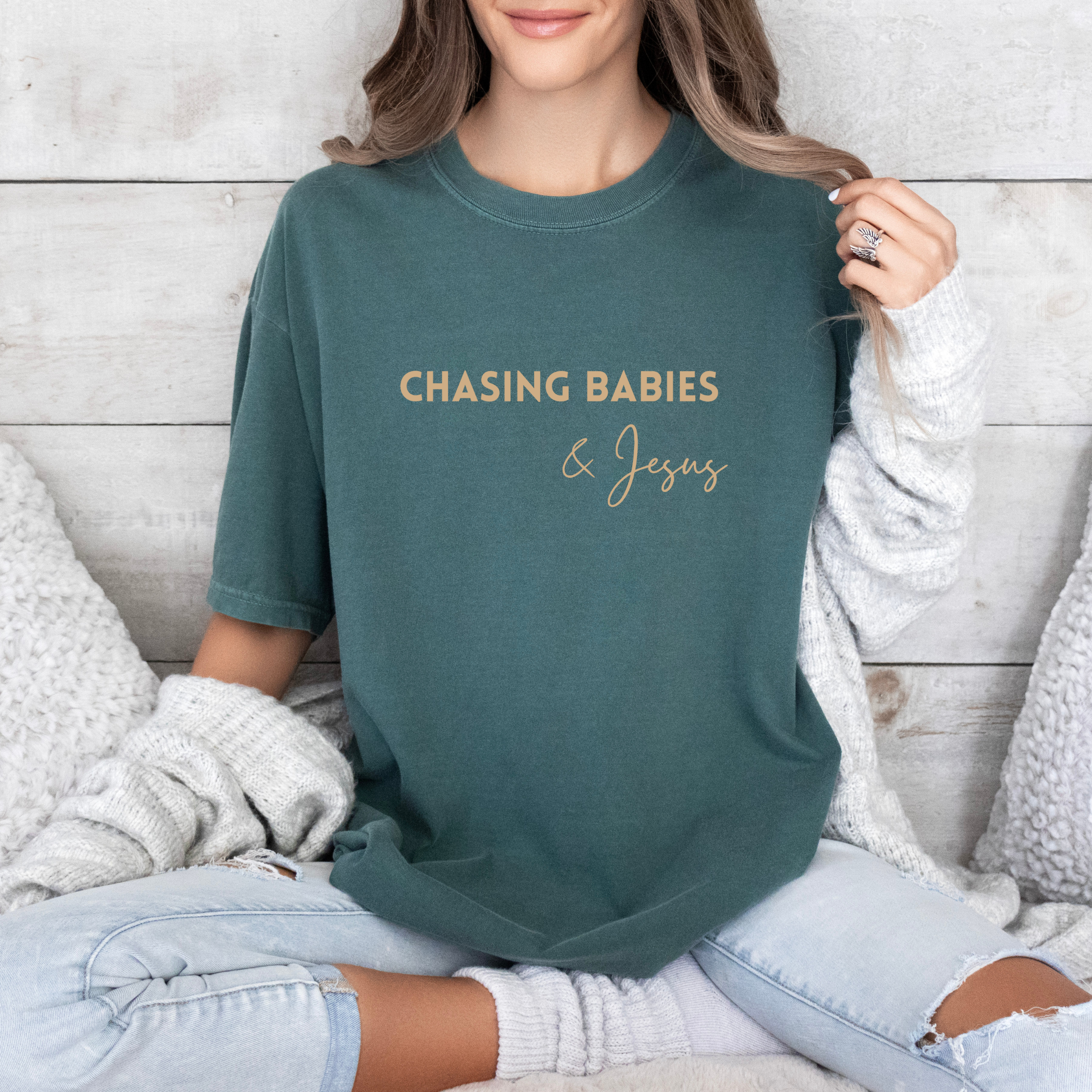 Chasing Babies & Jesus Christian Graphic Tee - Summer Tee