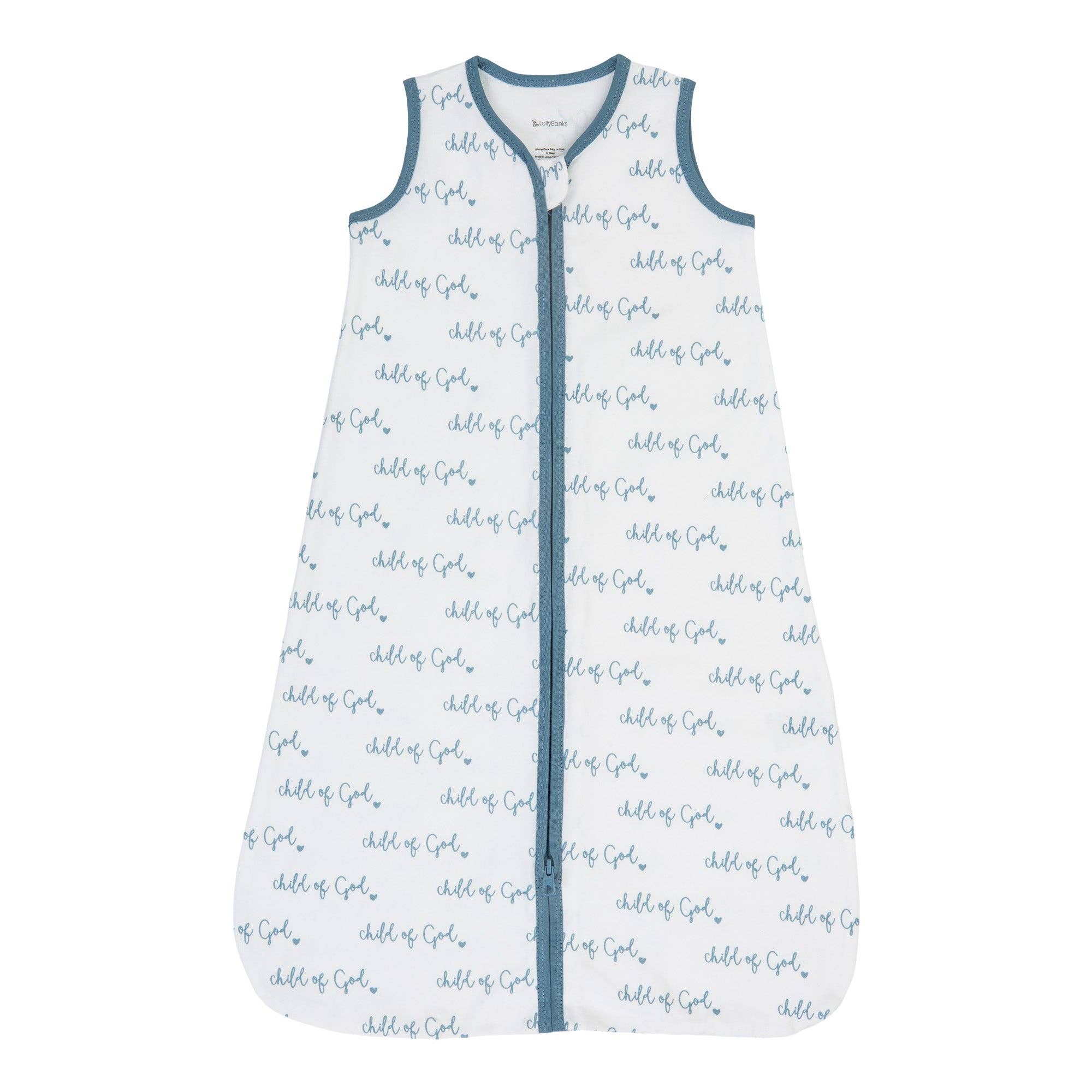 Organic Cotton Sleep Sack 0.5 TOG Blue Child of God