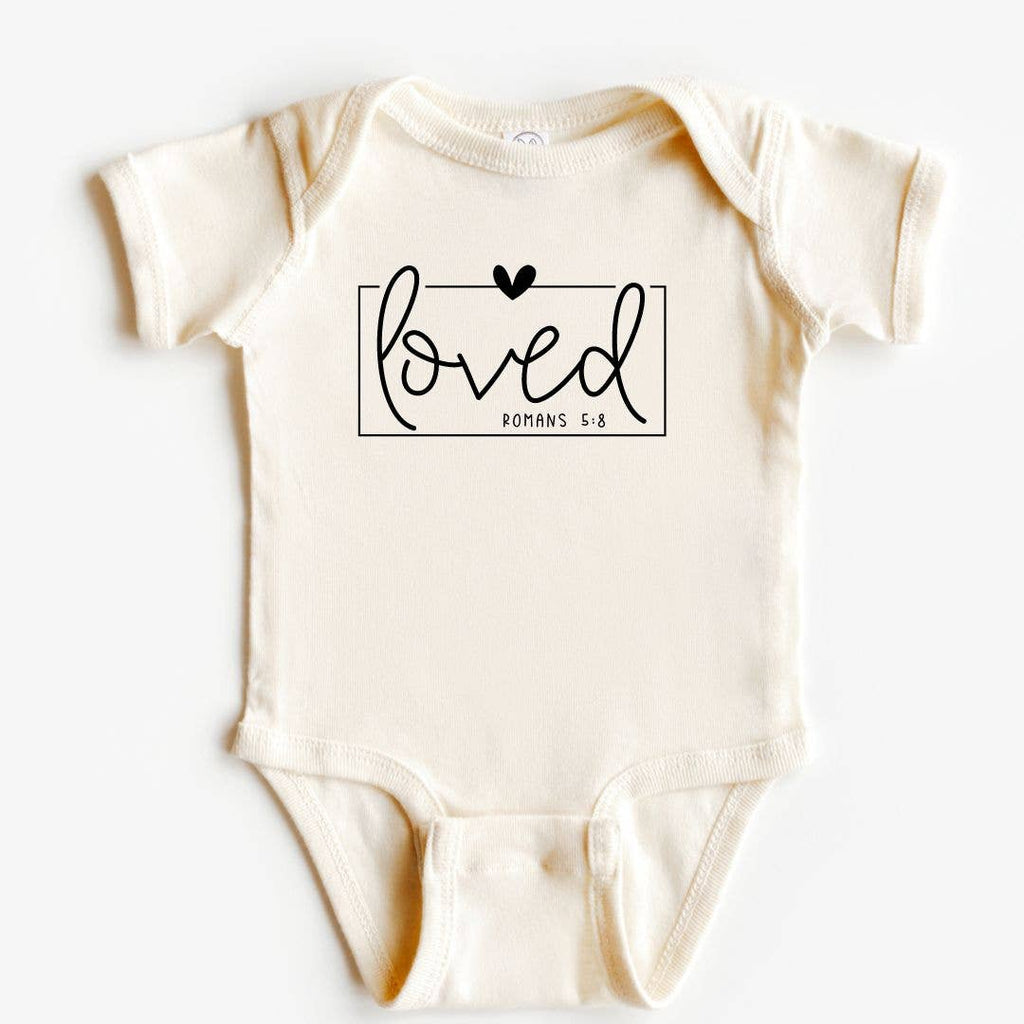 Loved Baby Onesie | Christian Gifts for Babies | Romans