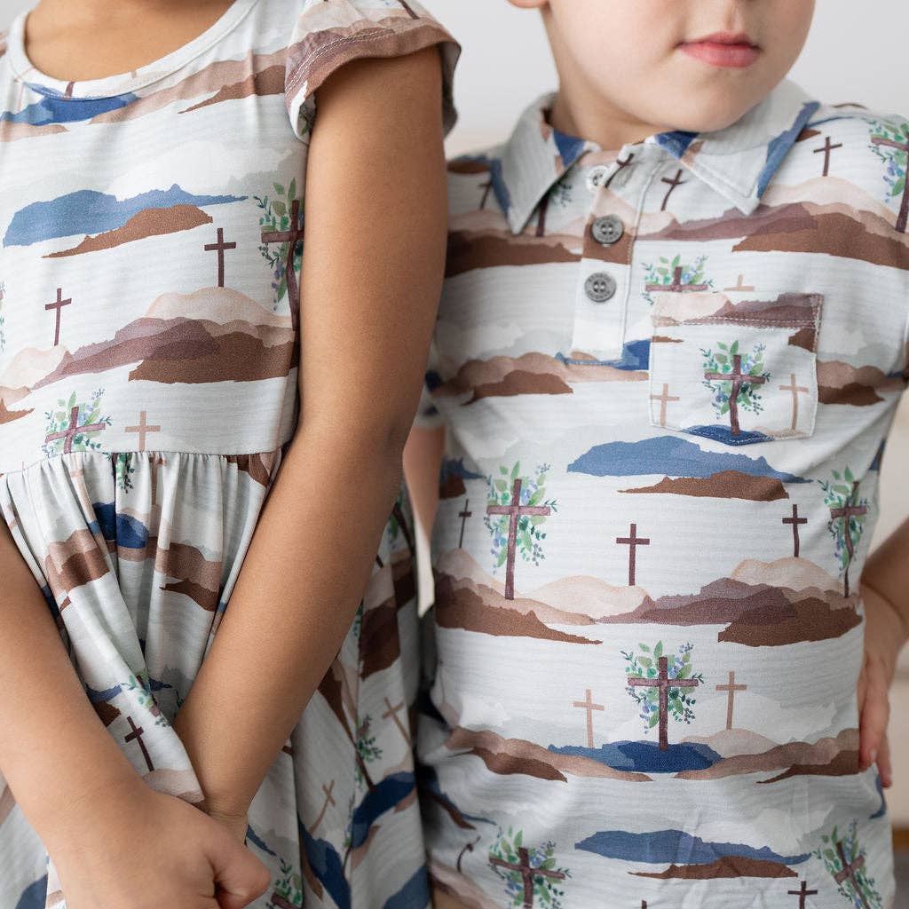 Risen Boys Collard Shirt