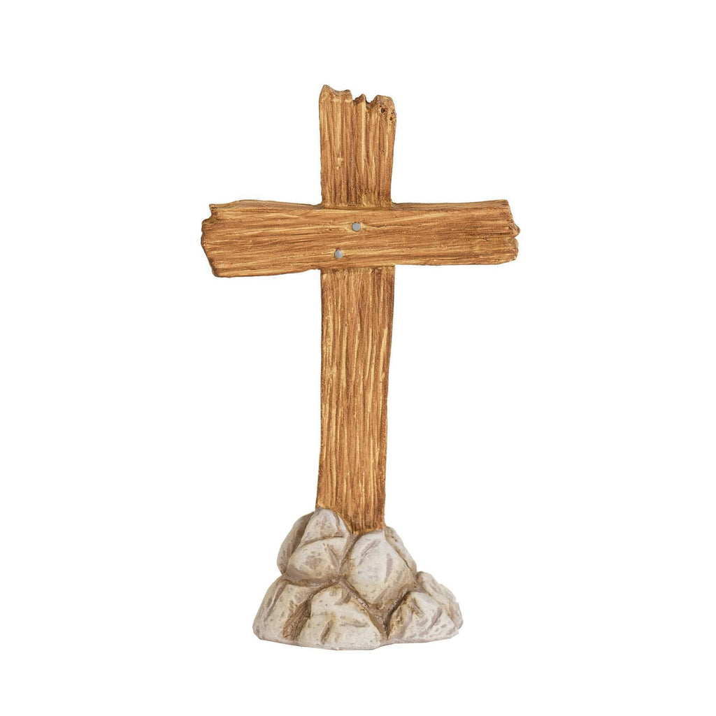 Cross Figure With Card Baptism Resin 3"H