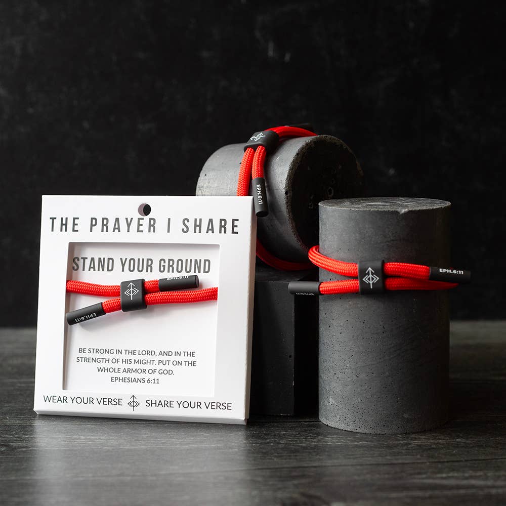 STAND YOUR GROUND Christian Cord Bracelet