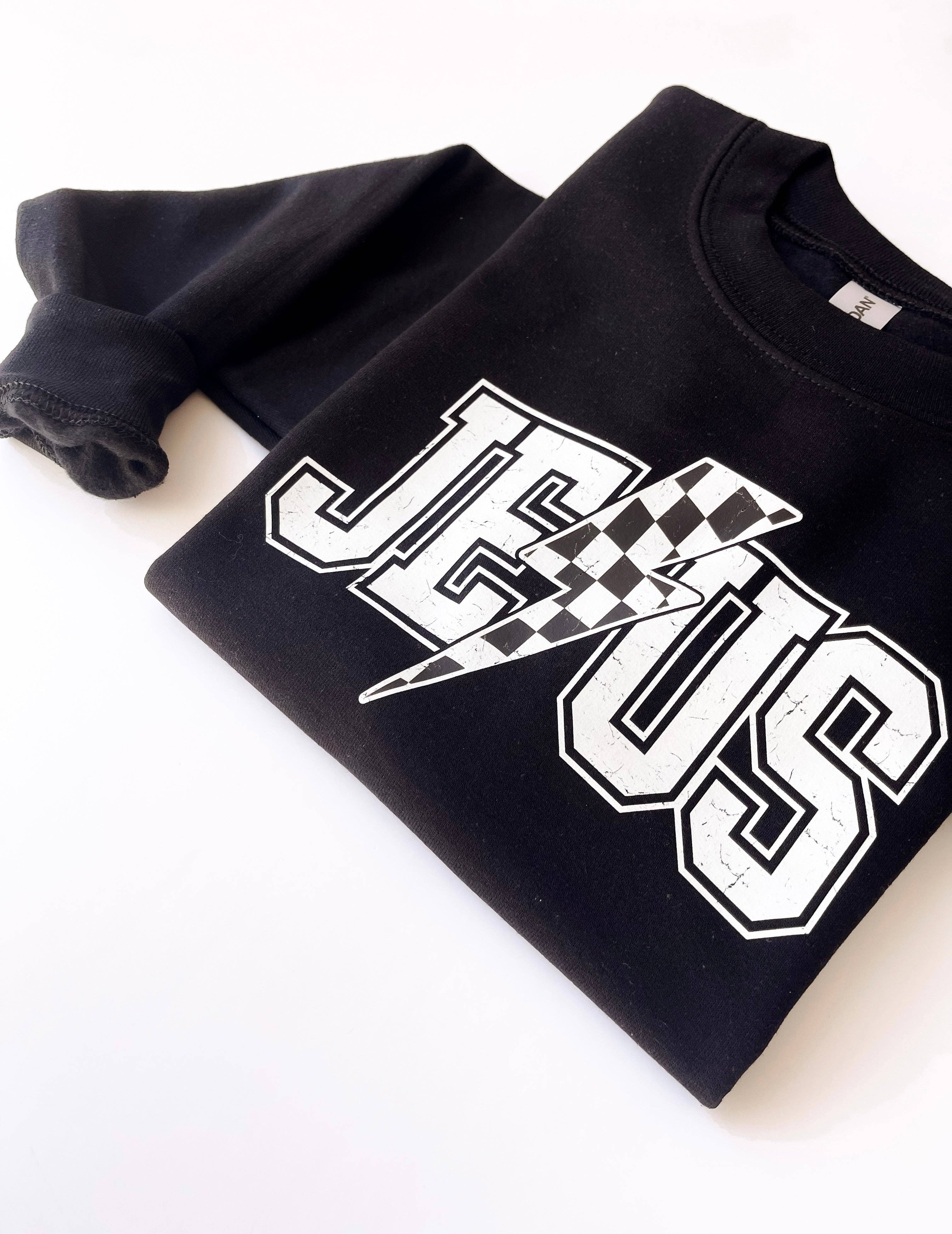 JESUS Checkered Sweatshirt - Kids