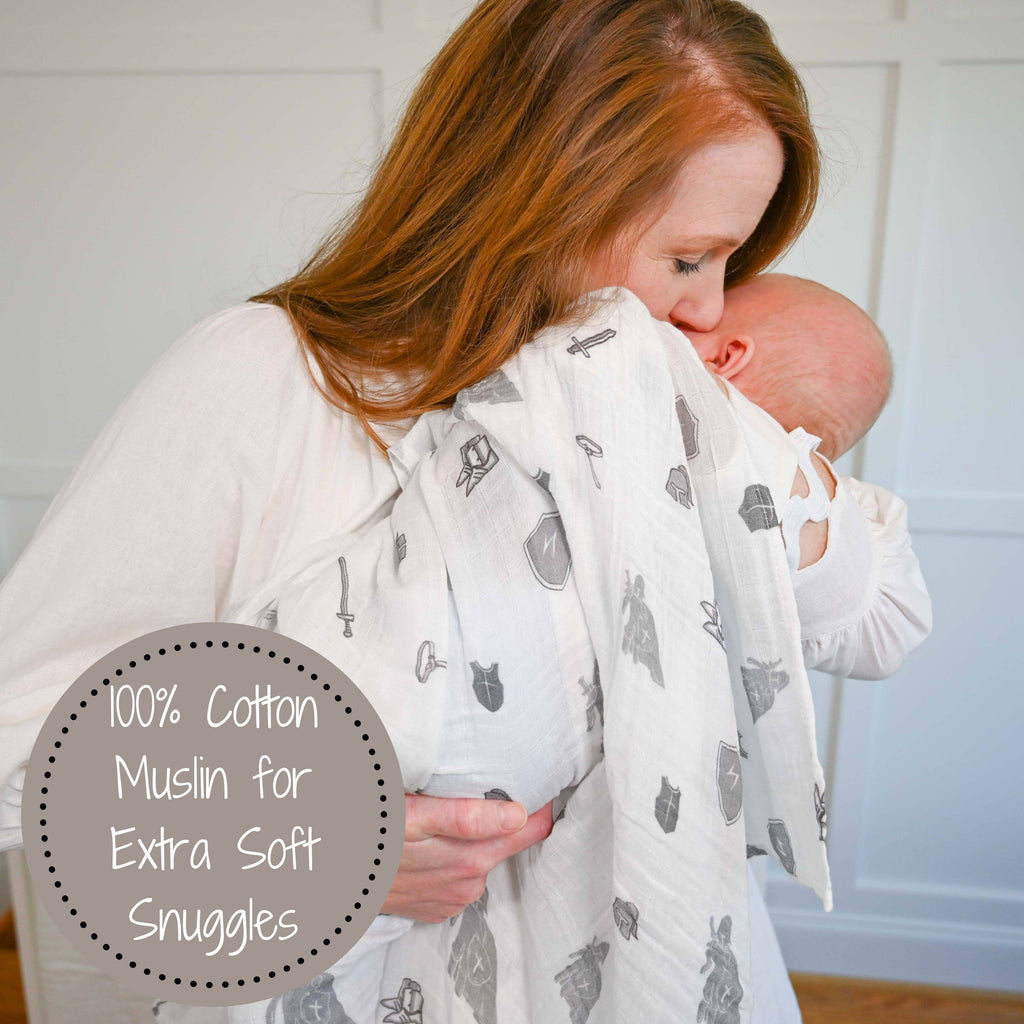 Baby Muslin Swaddle Blanket 47x47 Armor of God