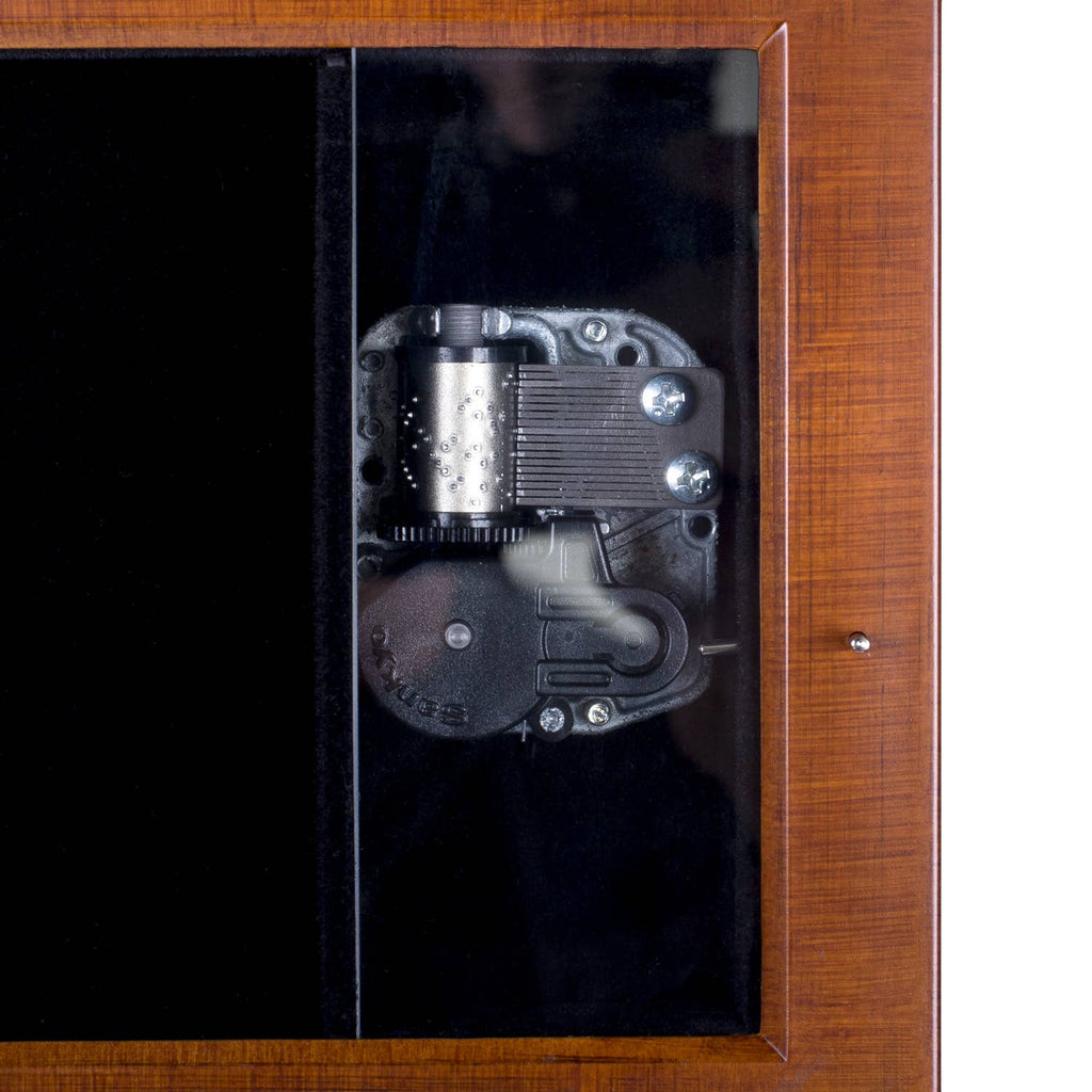 Music Box How Great Thou Art With Printed Glass