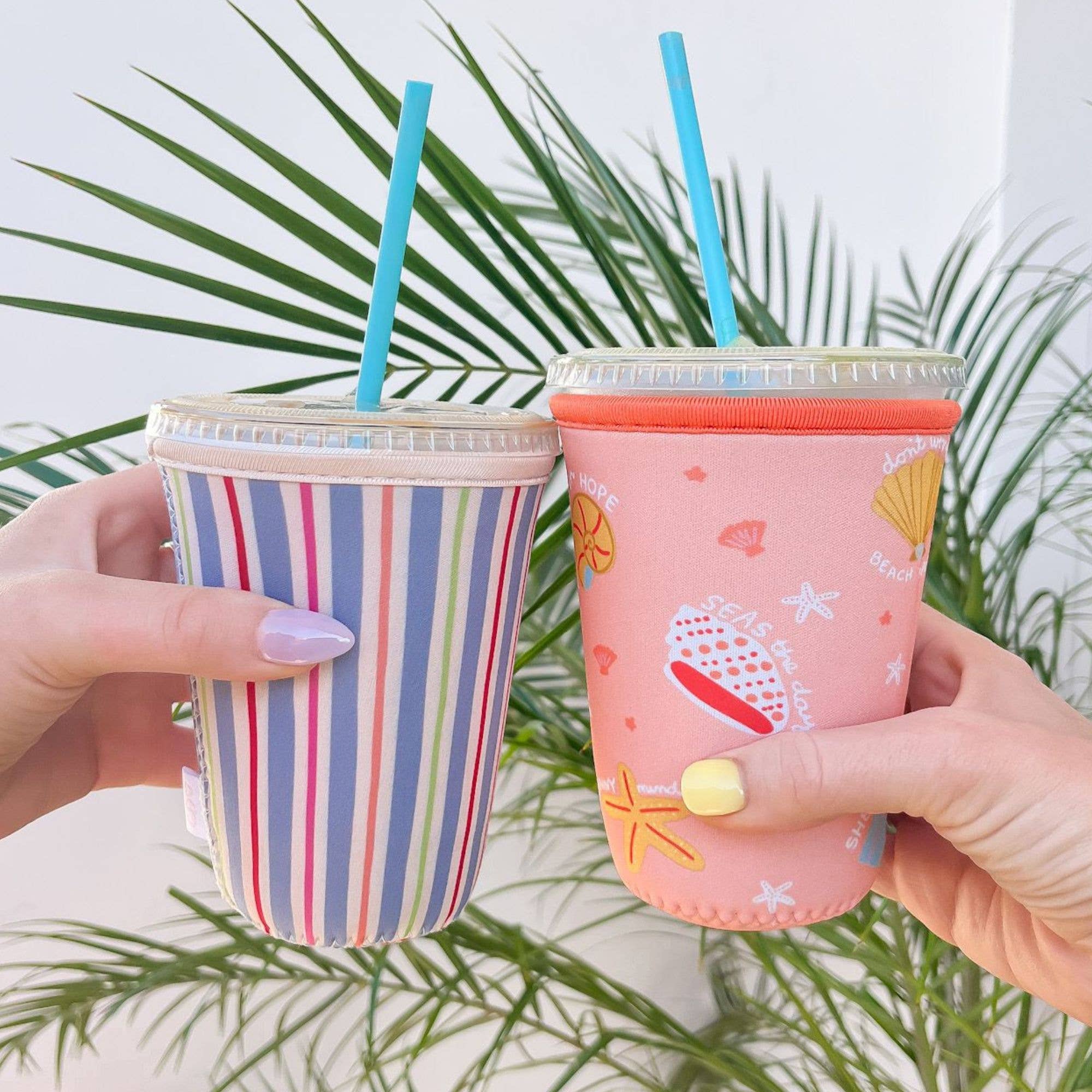 Seashell Affirmations Coastal-Inspired Drink Sleeve