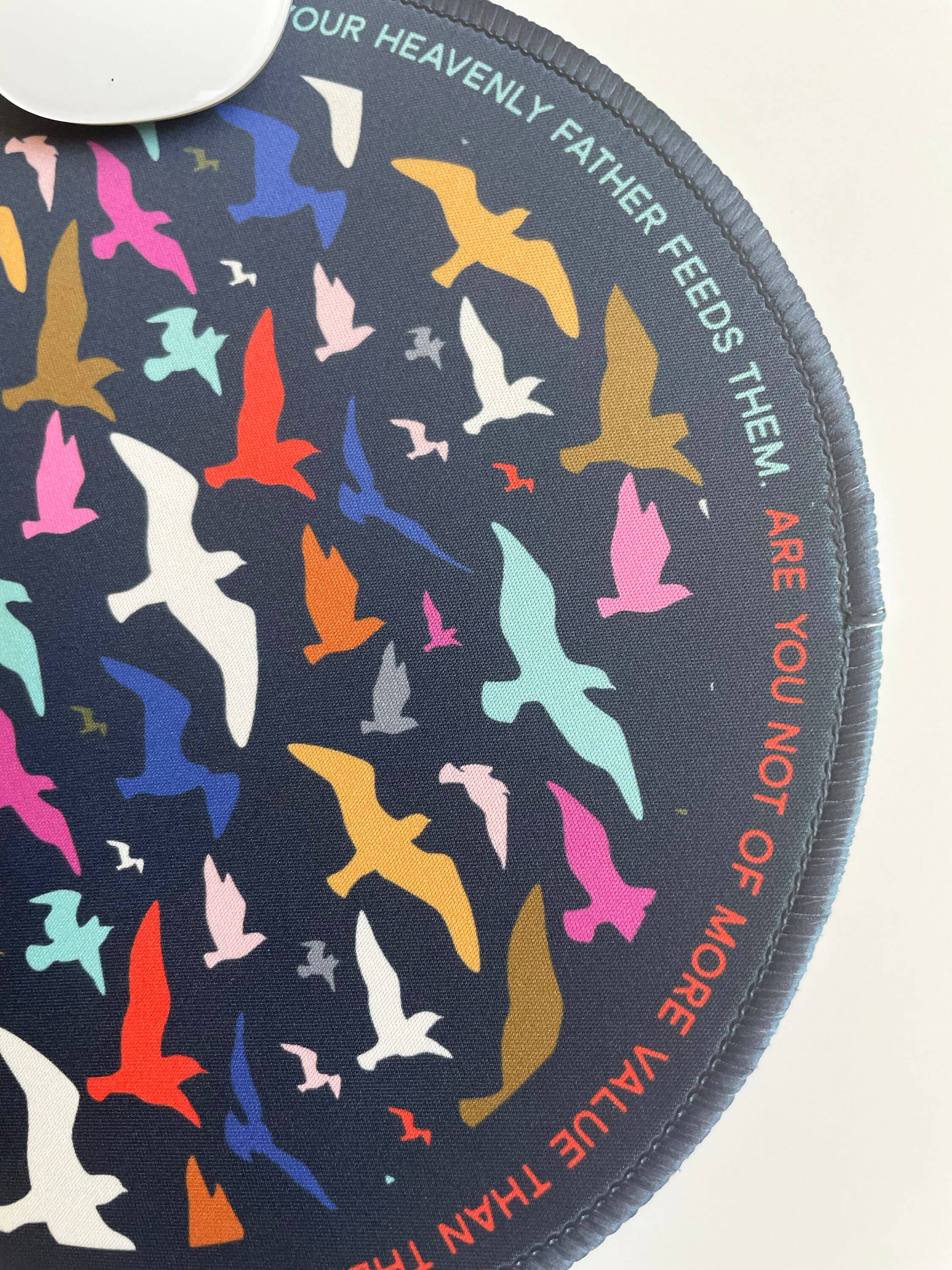 Look at the birds of the Air Mouse Pad I Catholic Gift