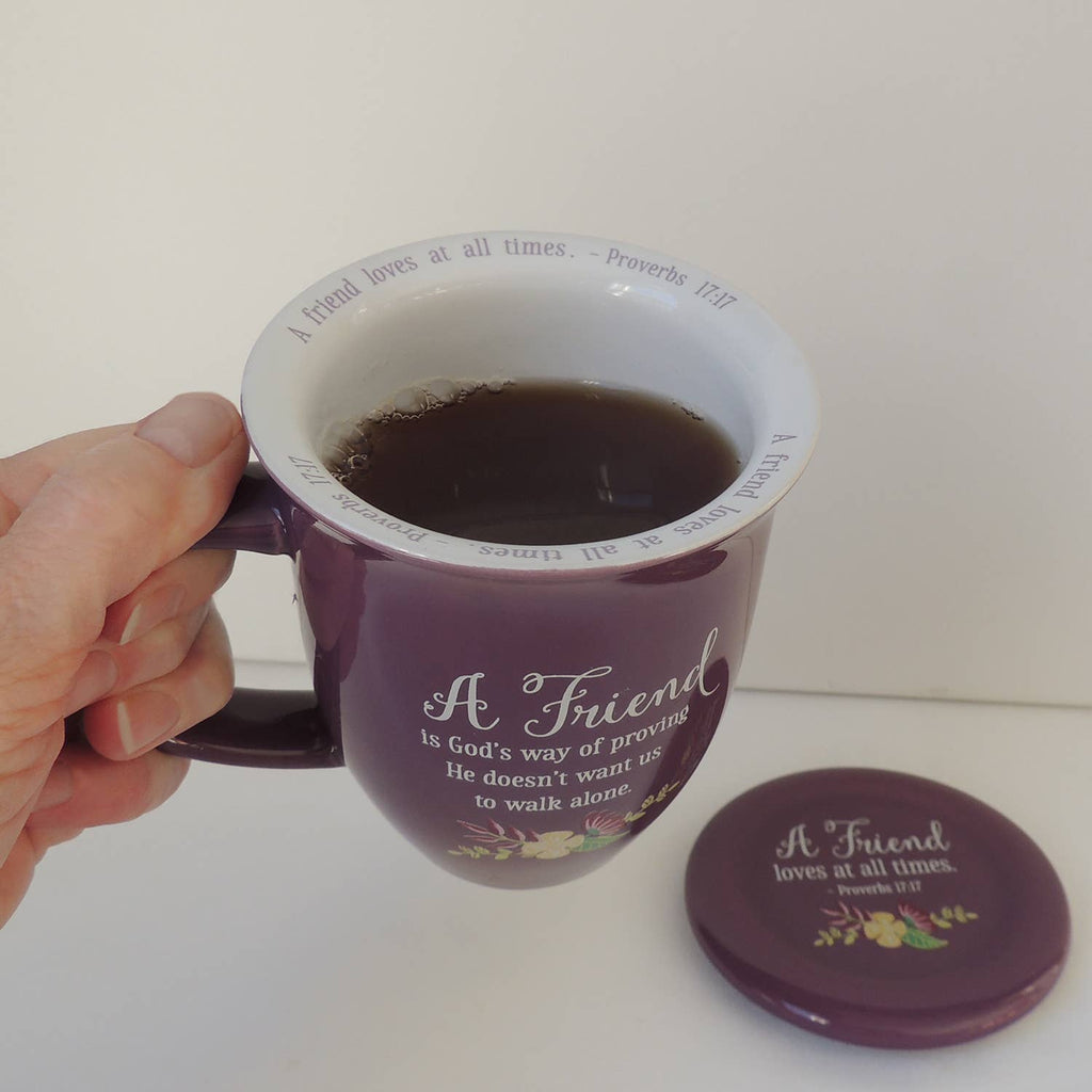 Friend Purple Coaster Mug