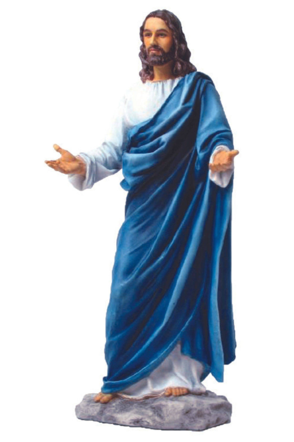 Welcoming Christ Statue in Color 12"