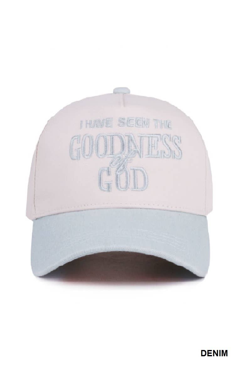 Hat - I Have Seen the Goodness of God Floral Brim Women's