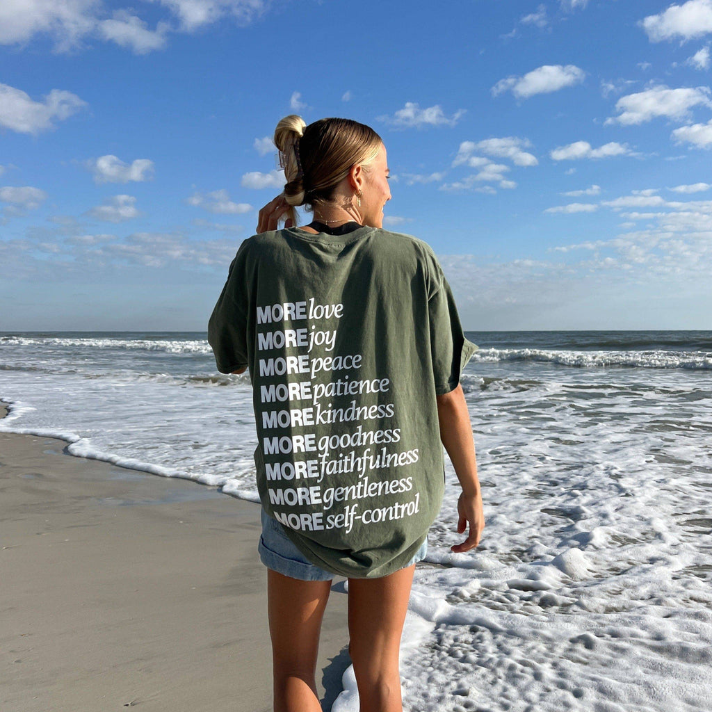 RESTOCK! | "MADE FOR MORE" PREMIUM COMFORT COLOR TEE | MOSS GREEN