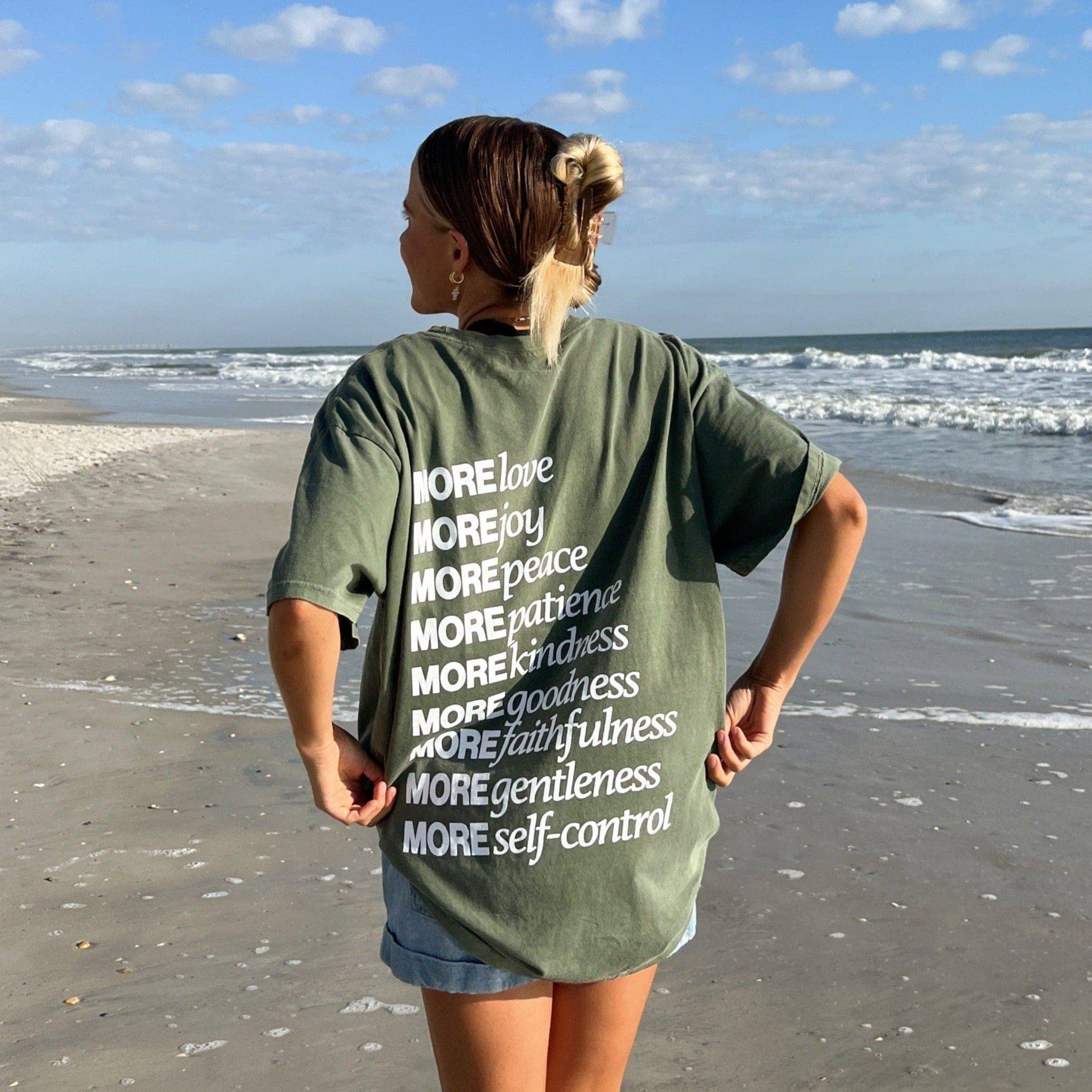 RESTOCK! | "MADE FOR MORE" PREMIUM COMFORT COLOR TEE | MOSS GREEN
