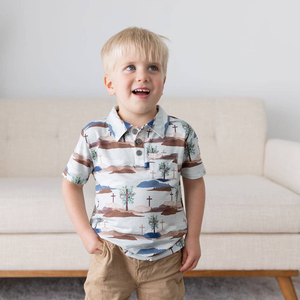 Risen Boys Collard Shirt