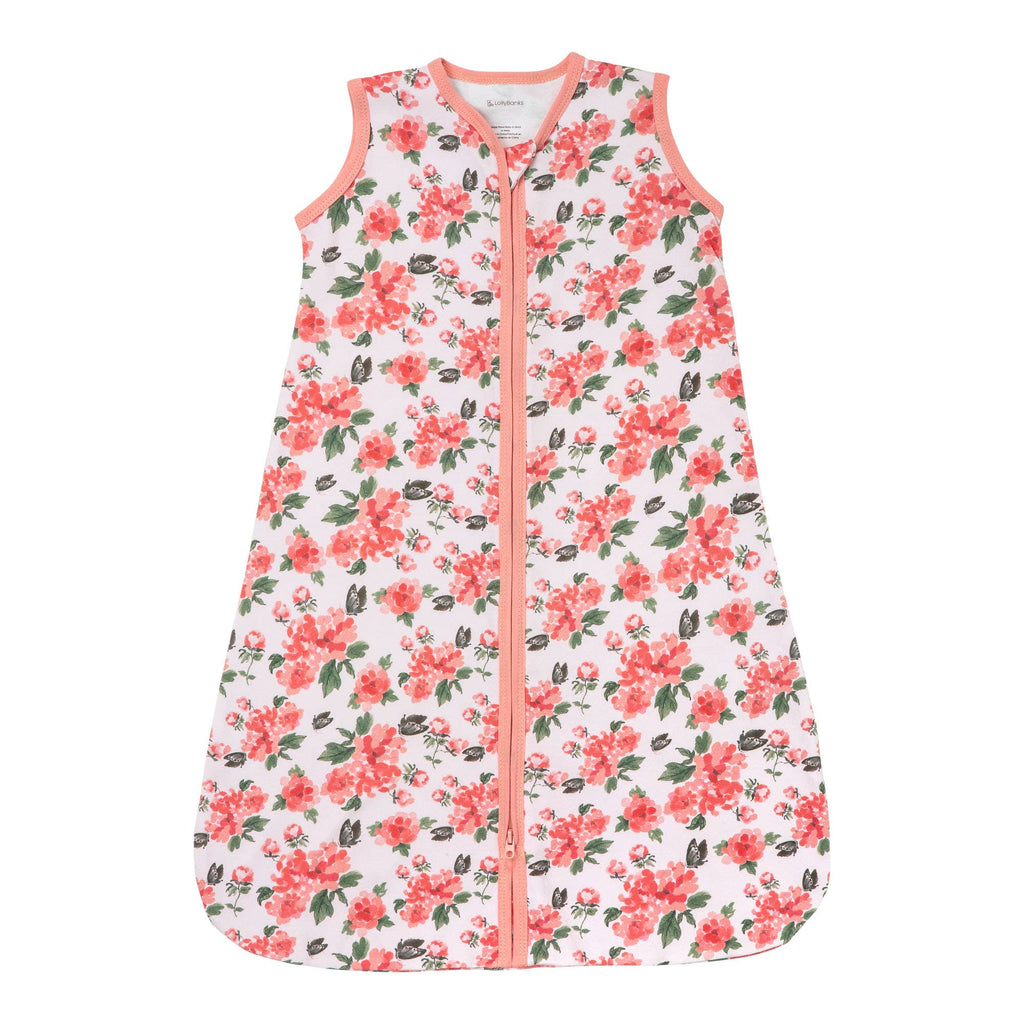 Organic Cotton Sleep Sack 0.5 TOG Pretty in Peony