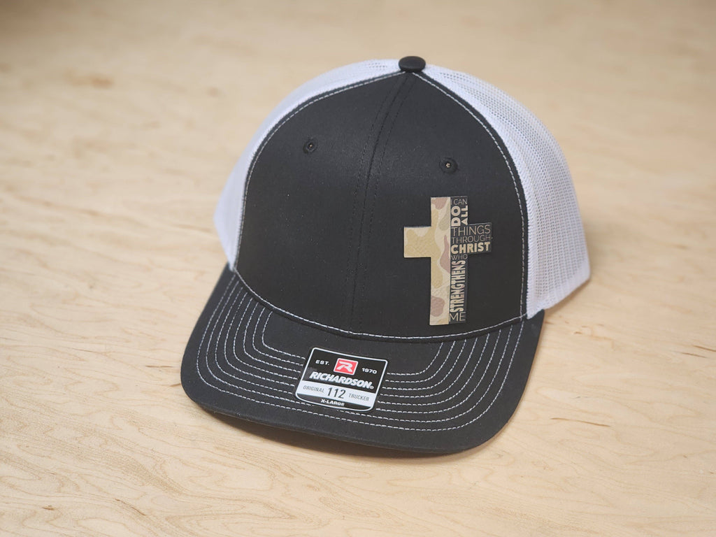 Hat - Faith Camouflage Cross Mesh Baseball