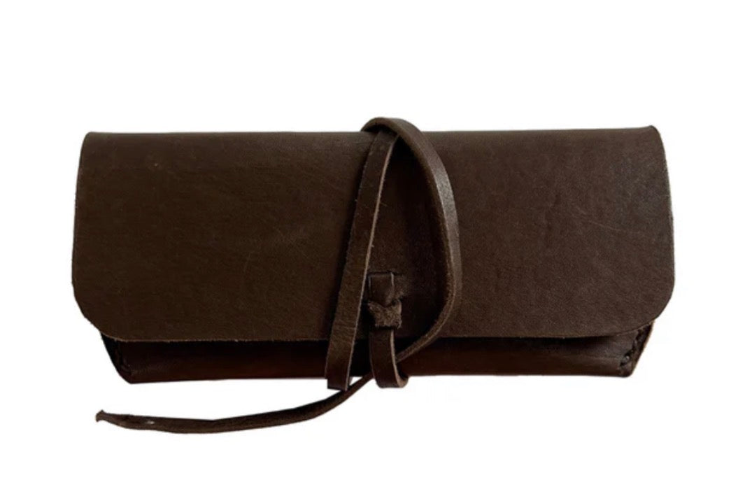 Genuine Leather Sunglass Case Supporting Leather Work in Haiti
