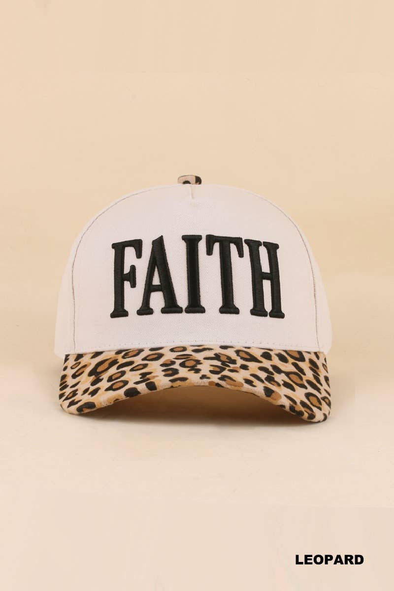 Embroidered Faith Two Tone Snapback Hat
