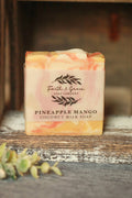 Pineapple Mango Coconut Milk Cold Process Bar Soap, 4.5 oz.
