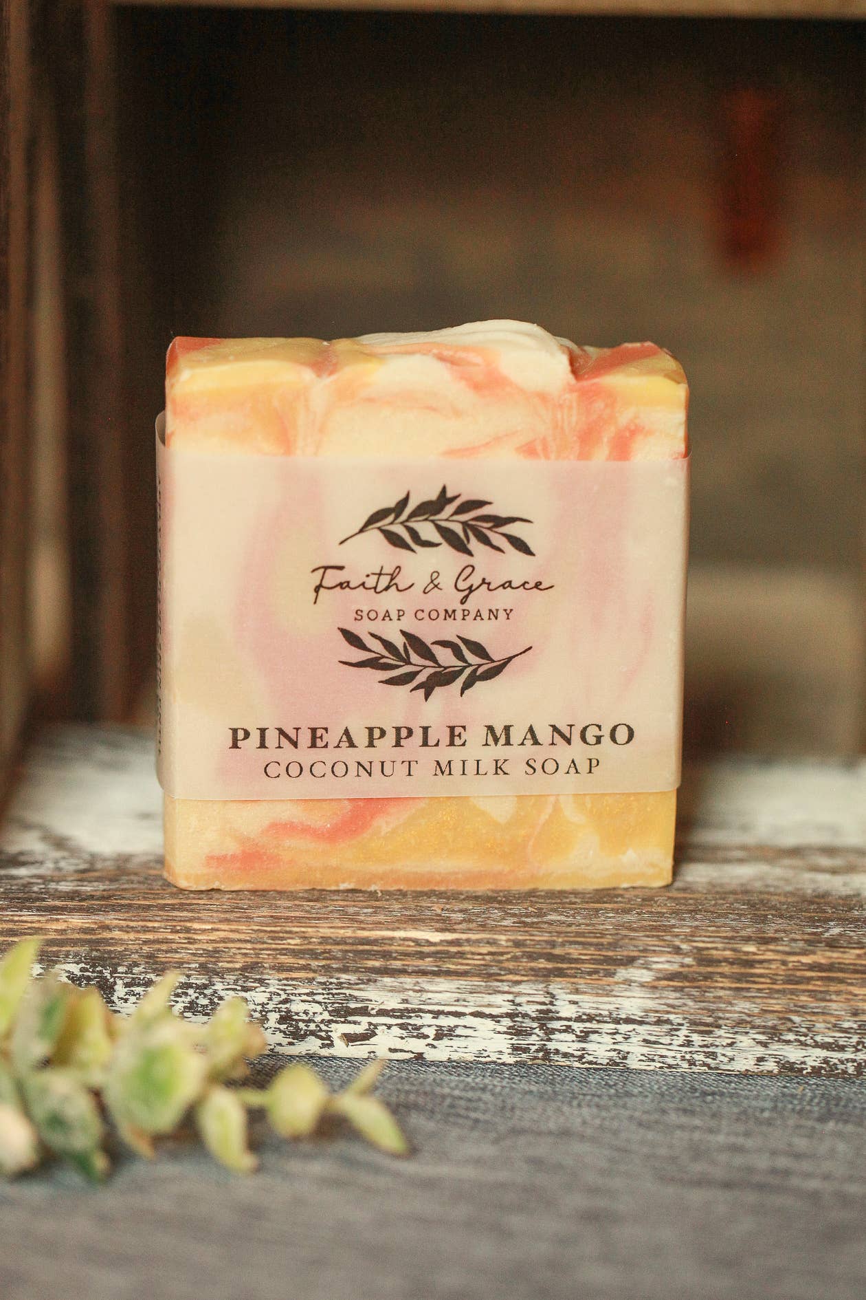 Pineapple Mango Coconut Milk Cold Process Bar Soap, 4.5 oz.