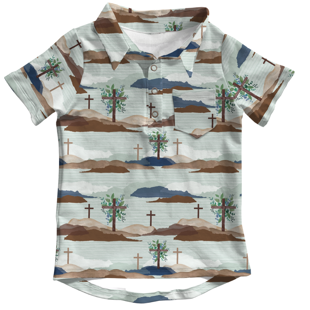 Risen Boys Collard Shirt