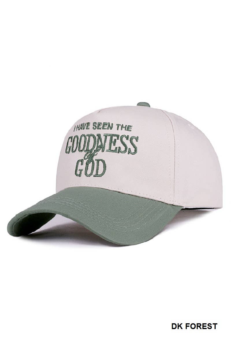 Hat - I Have Seen the Goodness of God Floral Brim Women's