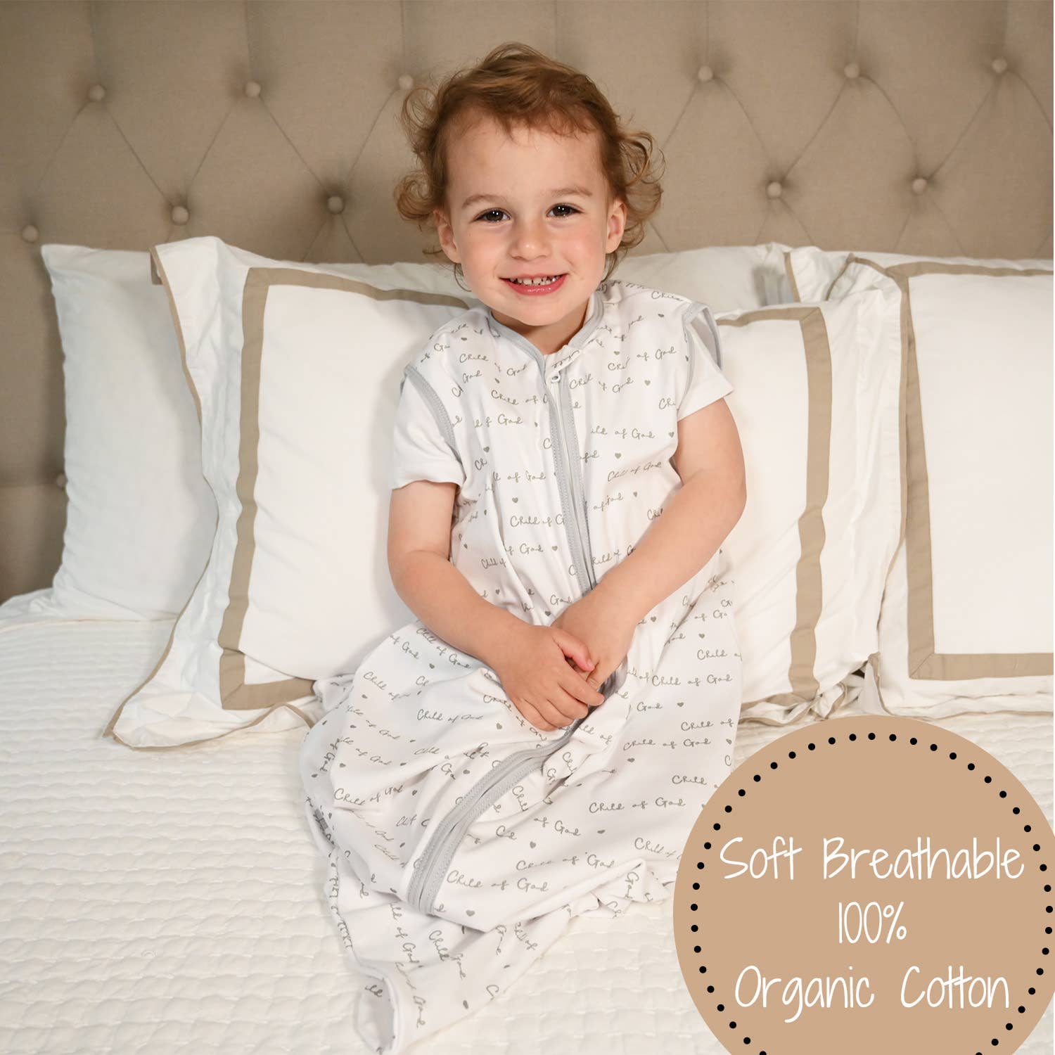 Organic Cotton Sleep Sack 0.5 TOG Child of God