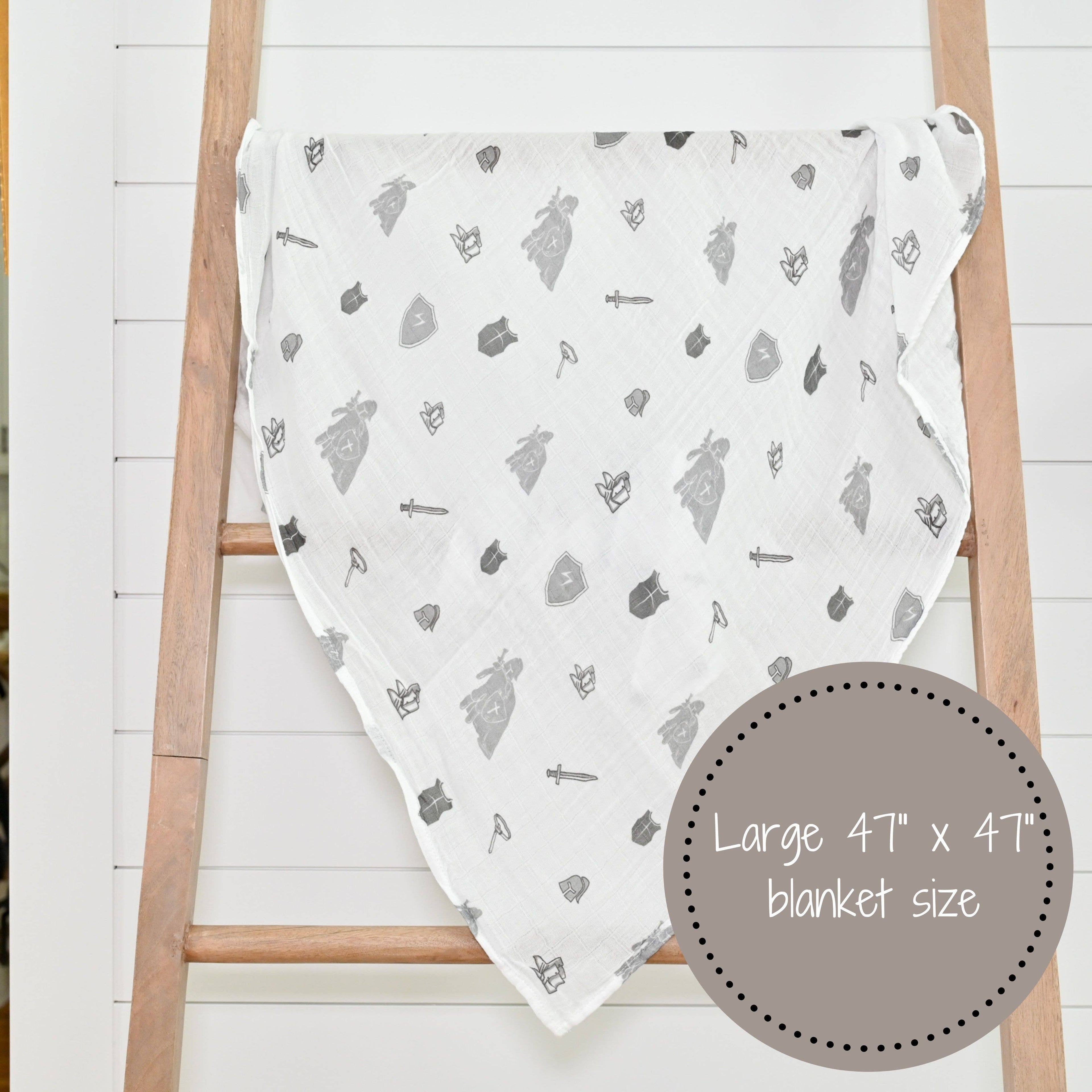 Baby Muslin Swaddle Blanket 47x47 Armor of God