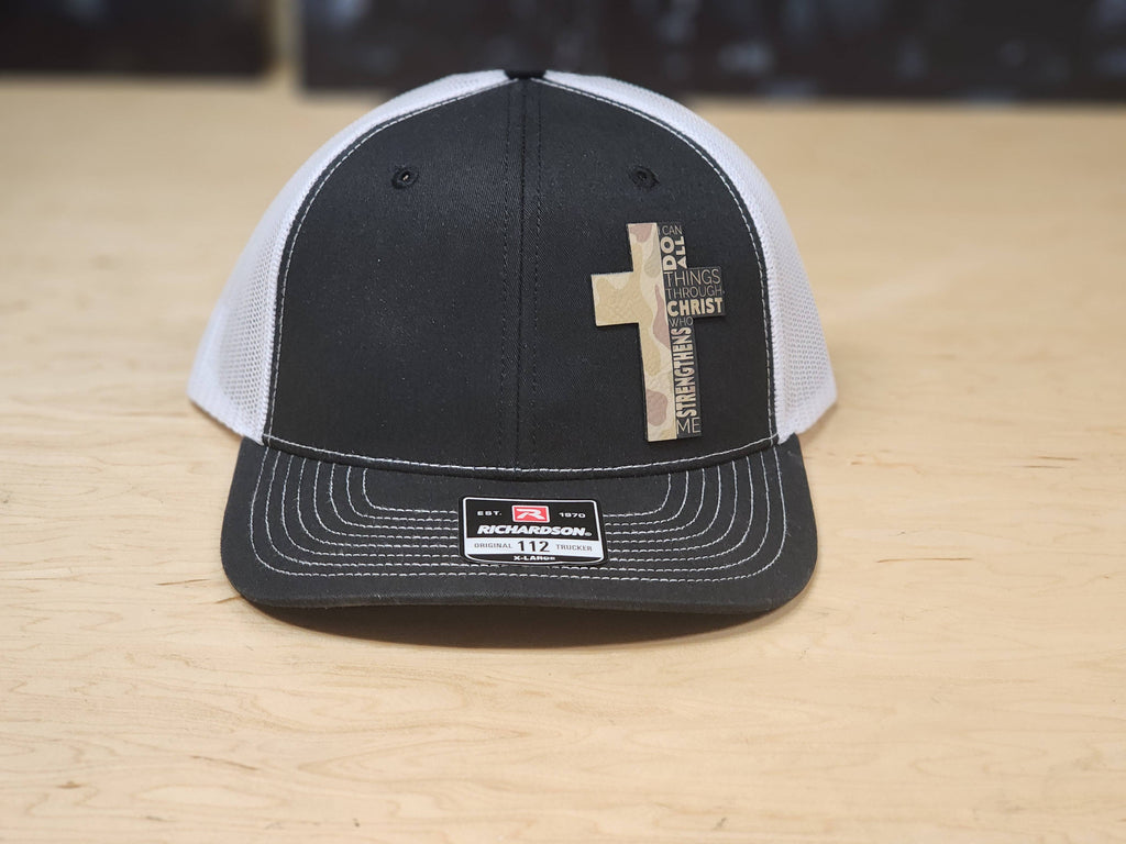 Hat - Faith Camouflage Cross Mesh Baseball