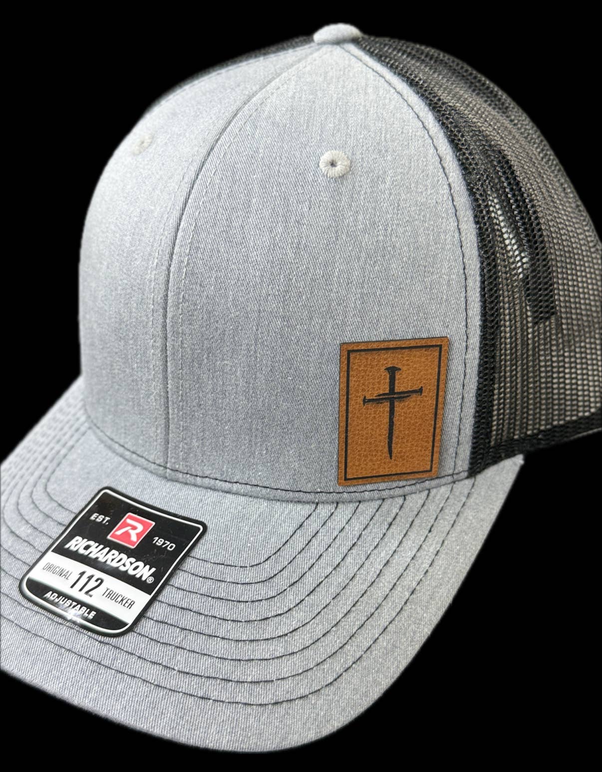 Richardson 112 - Three Nail Cross - Leatherette Patch