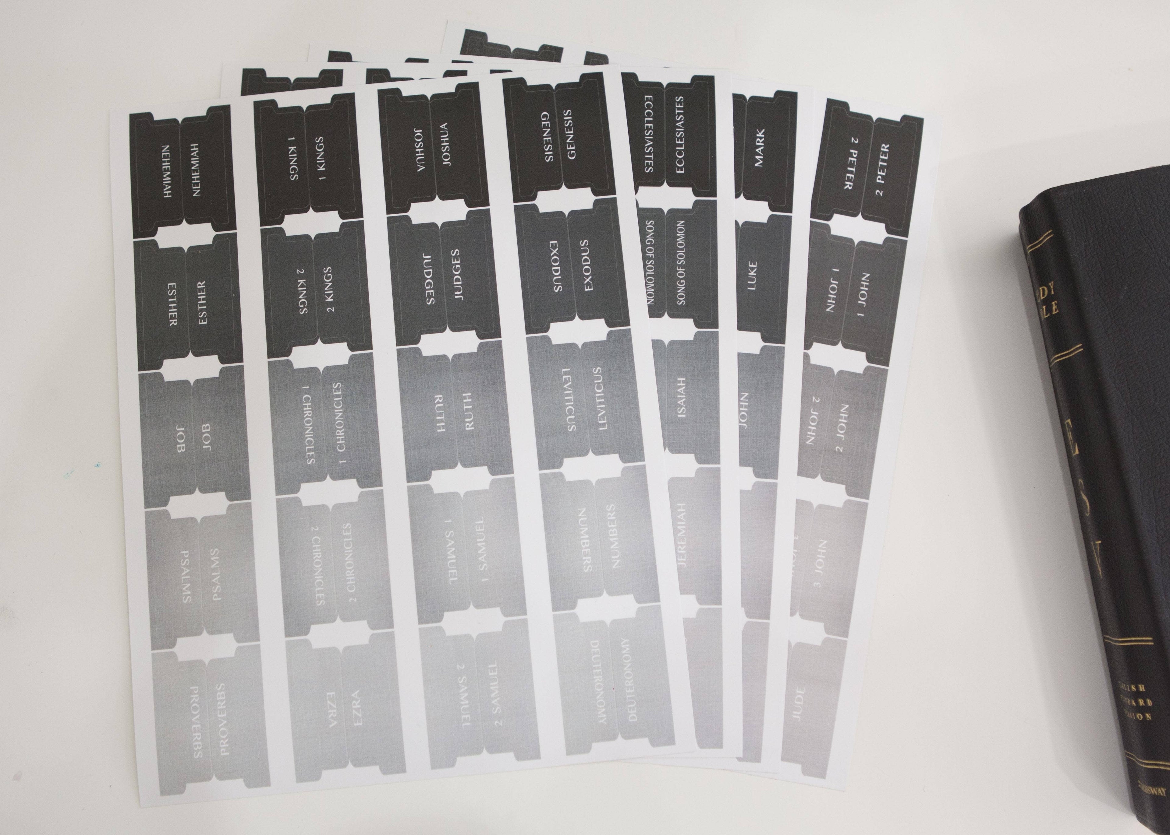 Bible Tabs | Bible Index Tabs for Men