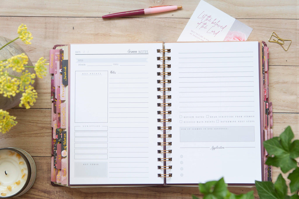 Sermon Notebook for Women | Sermon Notes Journal