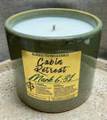 Bible Verse Cabin Retreat Candle - Mark 6:31 - 10 oz - Premium USA Ingredients