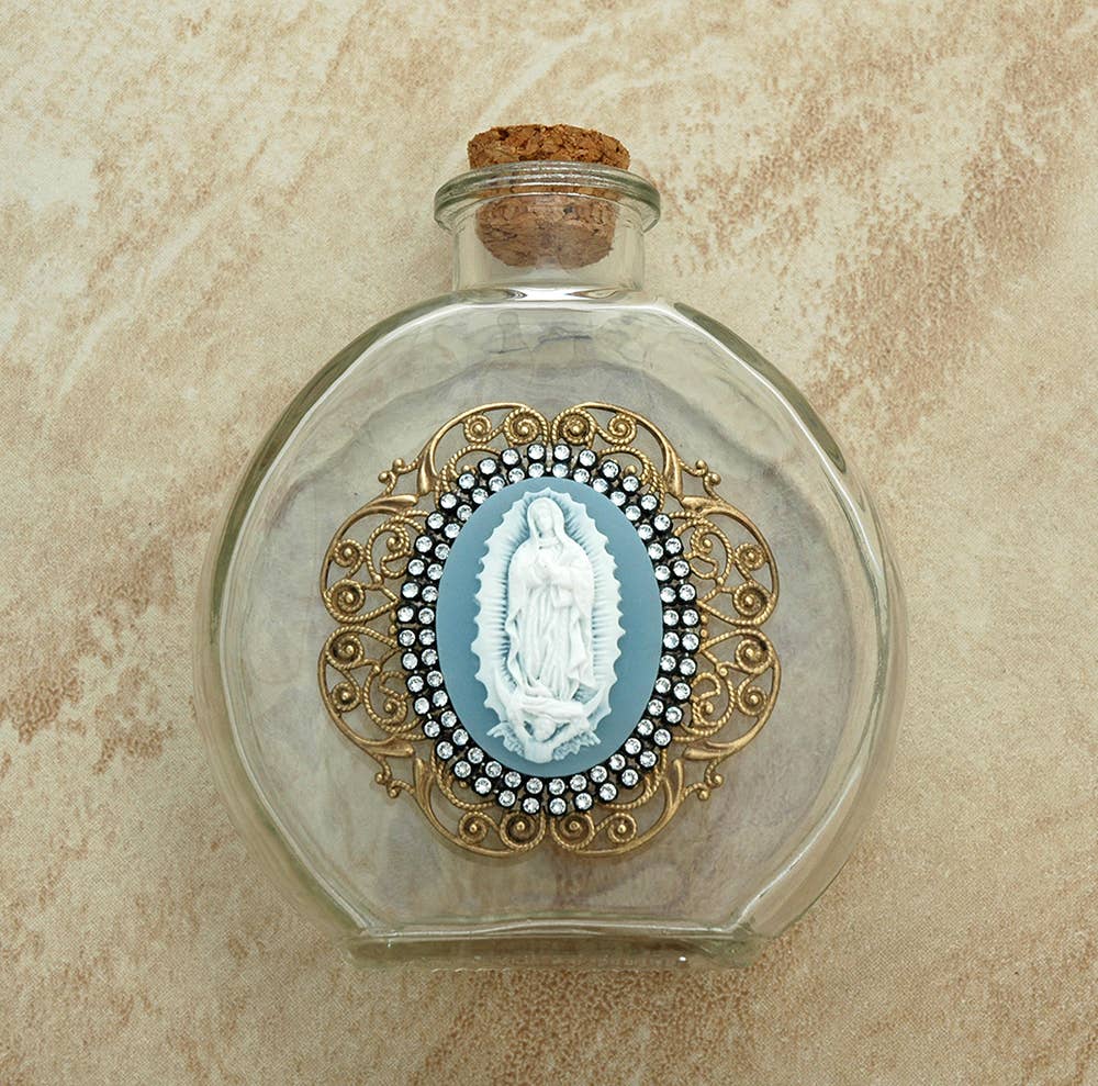 Vintage Guad Cameo Holy Water Bottle