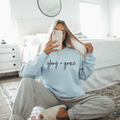 Glory + Grace Sweatshirt - Graphic Christian Tee - Summer
