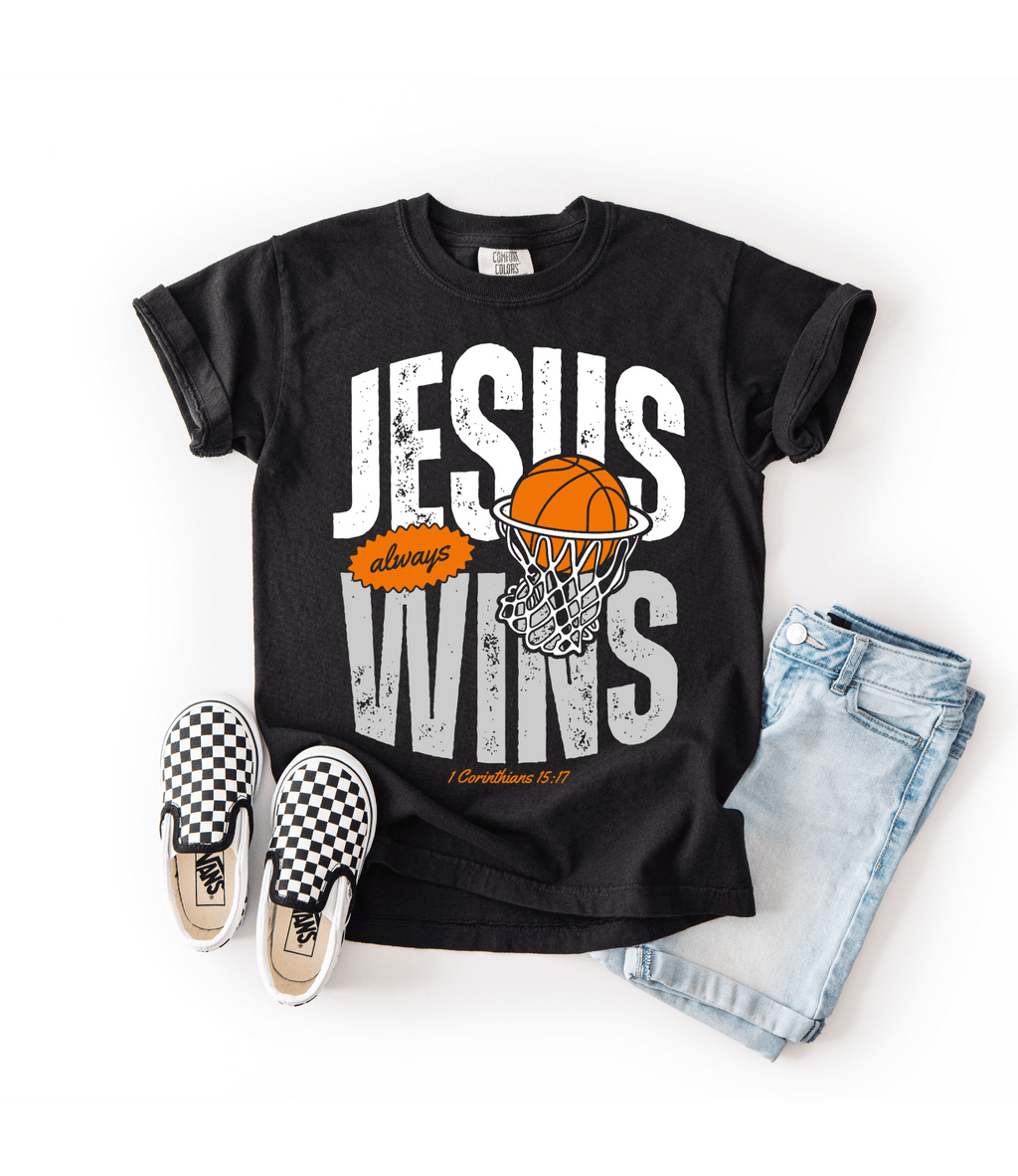 Jesus Always Wins Kids Tee | Unisex Tee