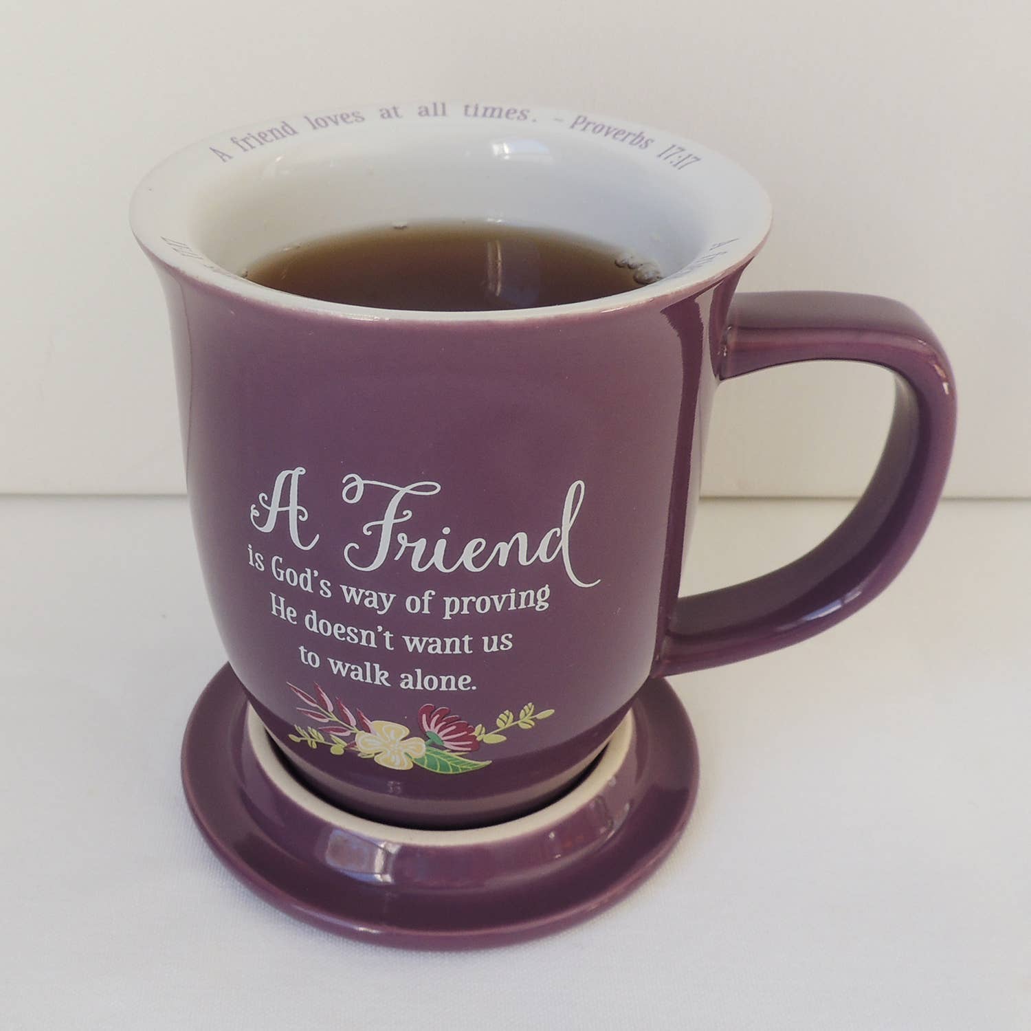 Friend Purple Coaster Mug
