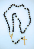 Luminous Black Rosary - Handmade in Fatima, Portugal (Glows in the dark)