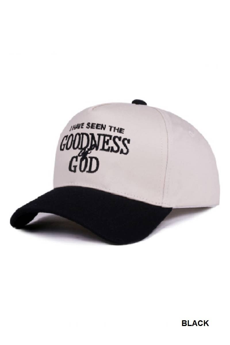 Hat - I Have Seen the Goodness of God Floral Brim Women's