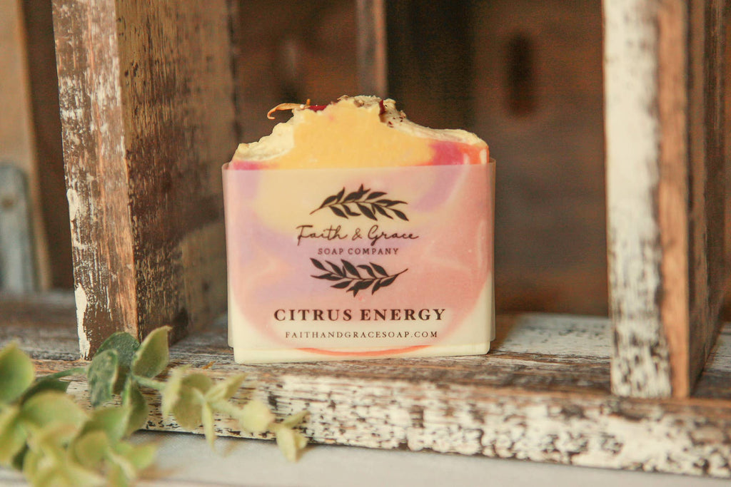 Citrus Energy Cold Process Bar Soap, 4.5 oz.