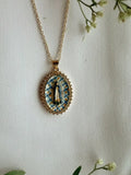 Mary in Gingham Necklace