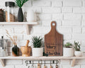 Love Like Mary Serve Like Martha Engraved Cutting Board