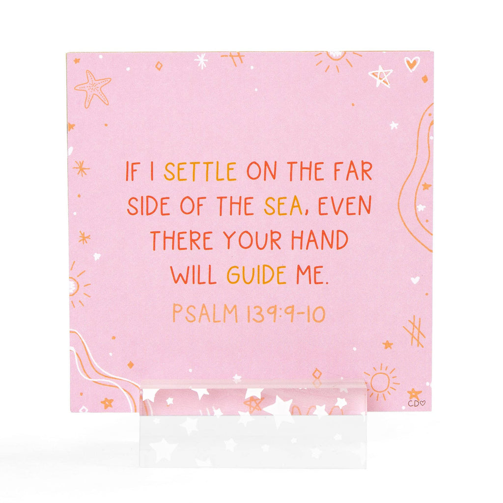 Verses for the Beach – Bible Verse Card Set + Display Stand