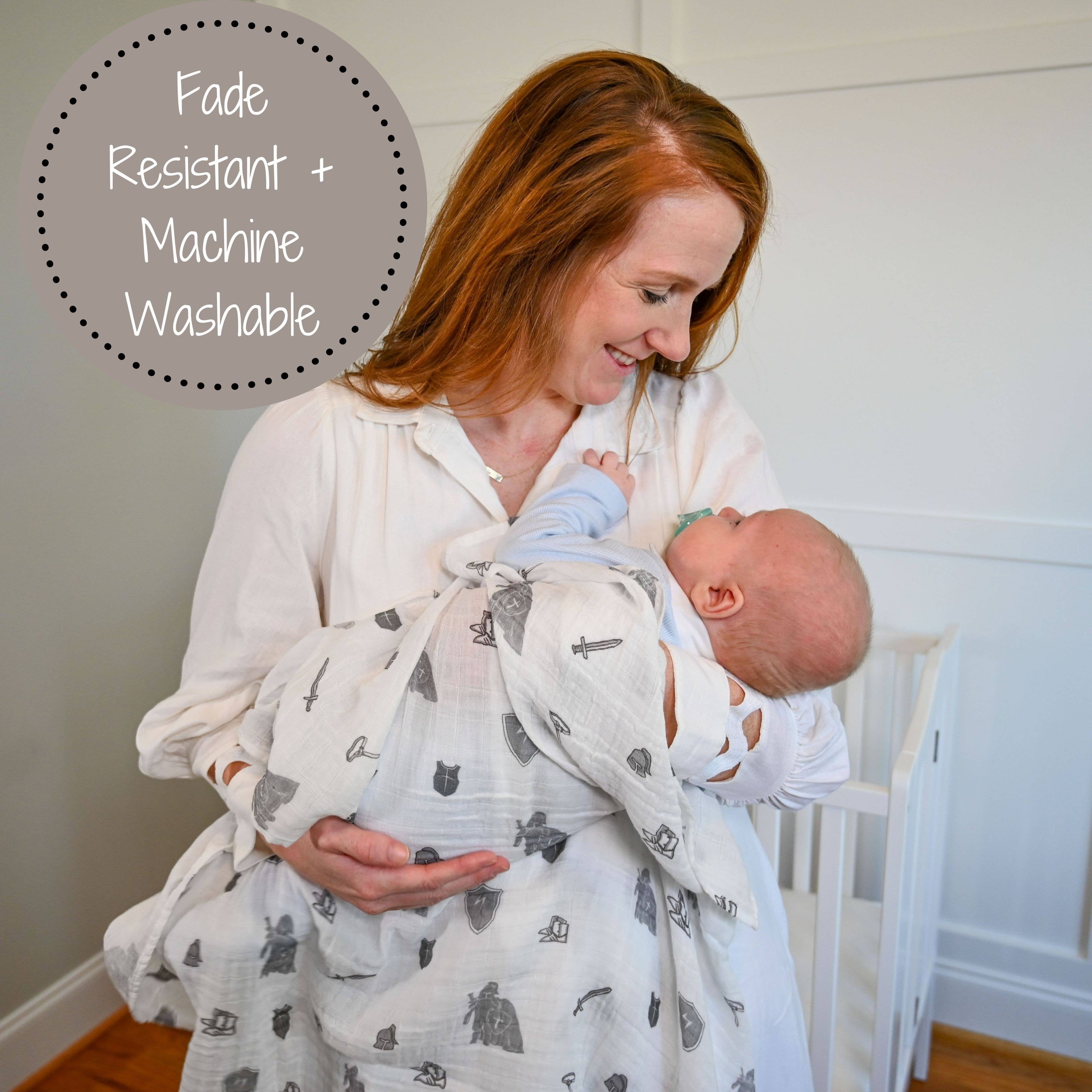 Baby Muslin Swaddle Blanket 47x47 Armor of God