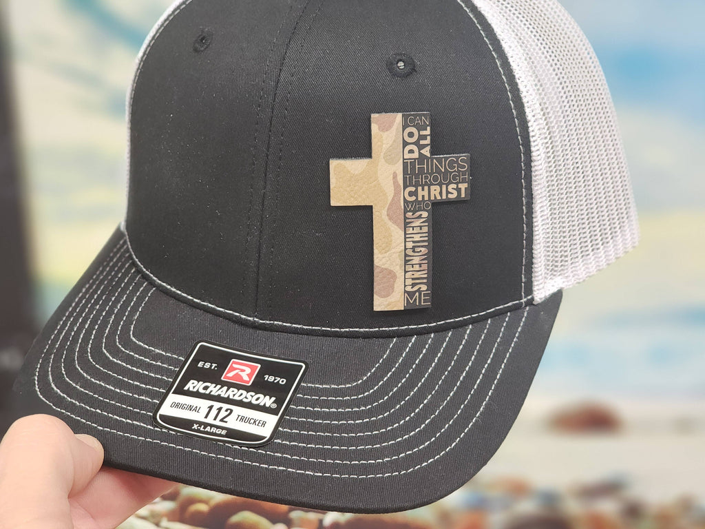 Hat - Faith Camouflage Cross Mesh Baseball