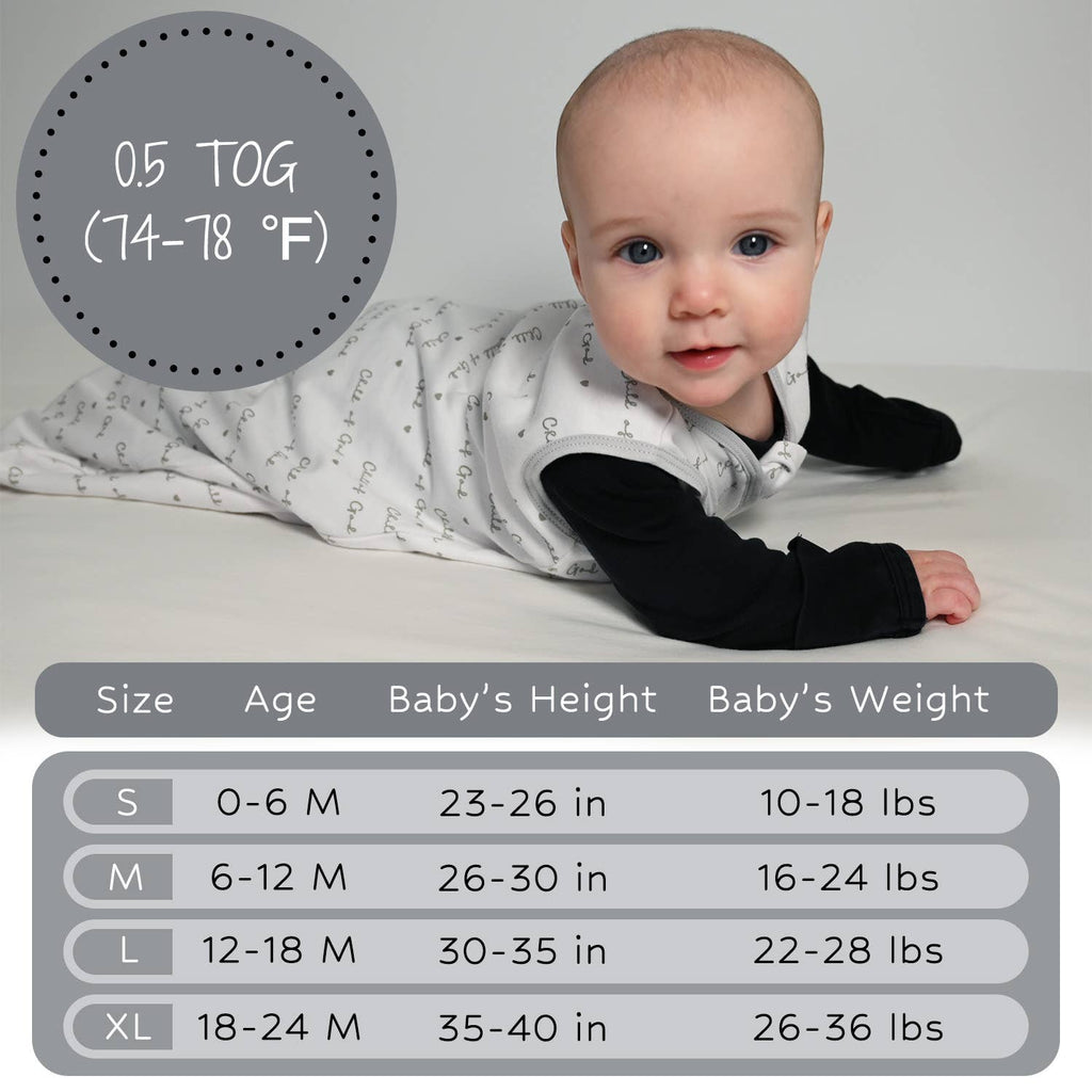 Organic Cotton Sleep Sack 0.5 TOG Child of God