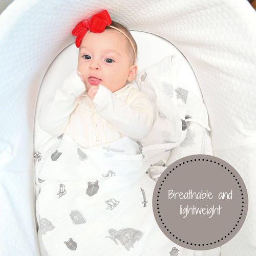 Baby Muslin Swaddle Blanket 47x47 Armor of God