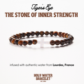 HOLY WATER MEN'S GEMSTONE CROSS BRACELET